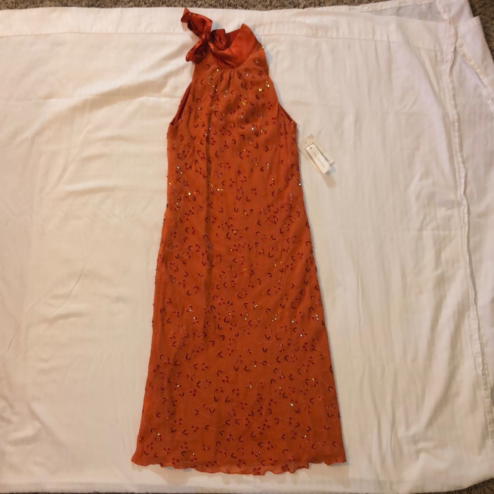 Lena Medoyeff Size XS Silk Sequin Dress NWT